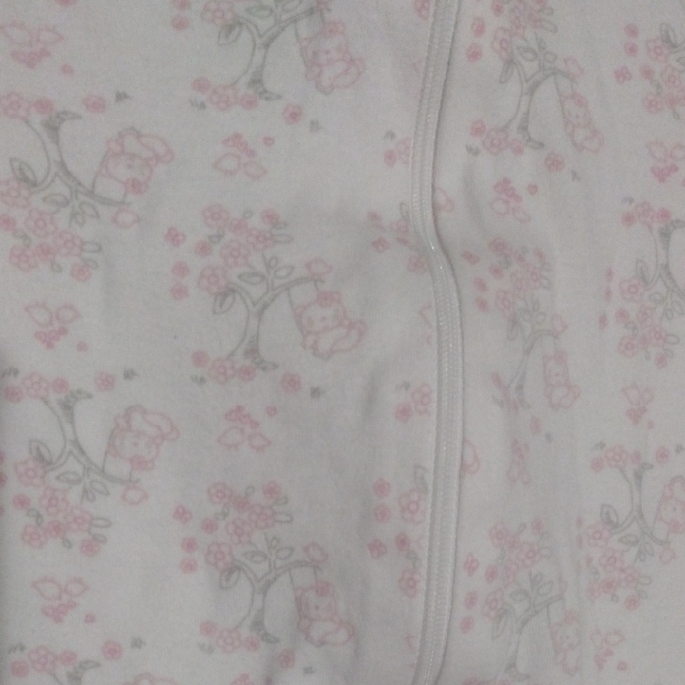 Gerber Pink and White Bear Swinging Footie One Piece​ - Picture 2 of 6